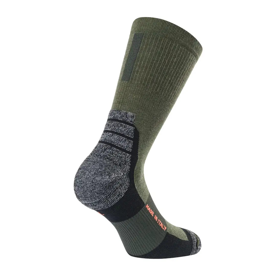 Olive green hiking sock from Beretta Ridge for country clothing and outdoor adventures