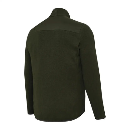 Olive green fleece jacket with laser perforations from Beretta Roe GB for hunting country clothing