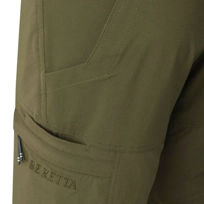 Olive green Beretta Rush EVO cargo pants with stretch material and abrasion-resistant inserts