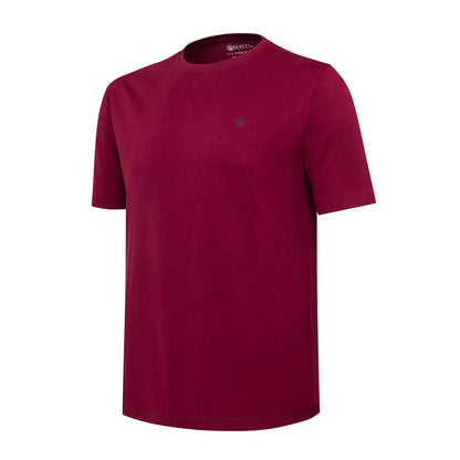 Beretta mens t-shirts set of 3 maroon short sleeve shirts with logo