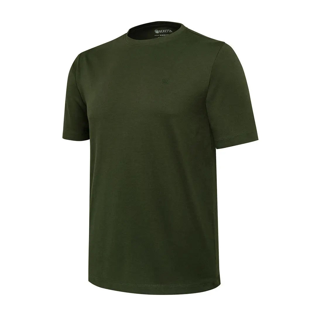 Beretta mens short sleeve t-shirt in olive green, ultimate corporate comfort