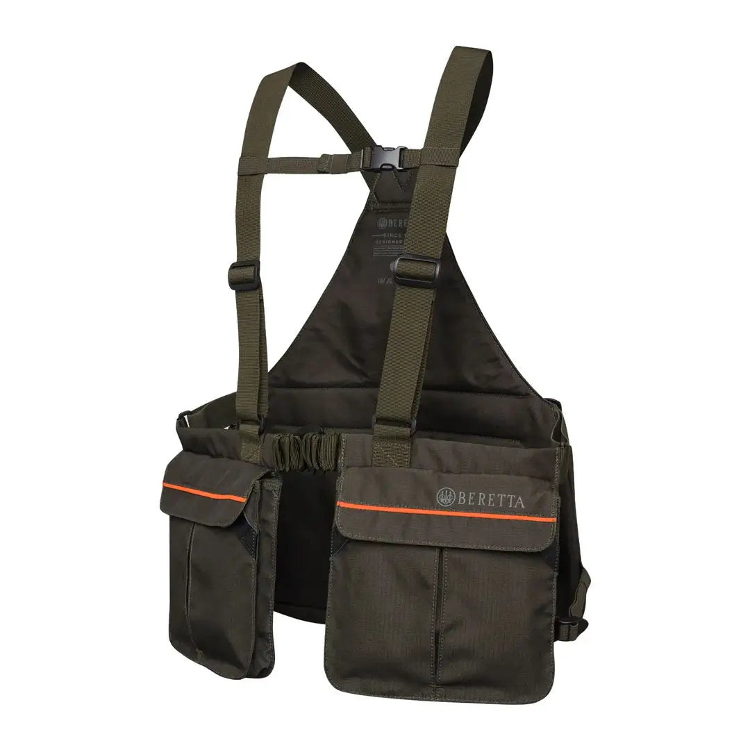 Olive green Beretta Strap EVO vest perfect for shooting and outdoor activities