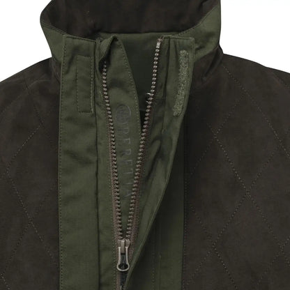 Teal Sporting EVO Jacket: stylish green quilted design with a convenient zipper
