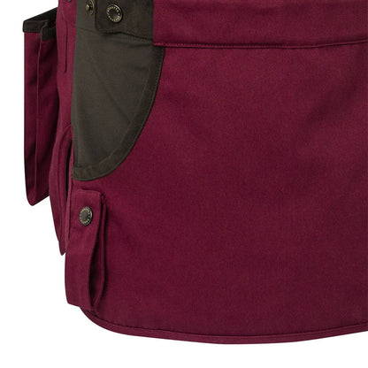 Beretta Teal Sporting EVO Vest maroon canvas back with green patch
