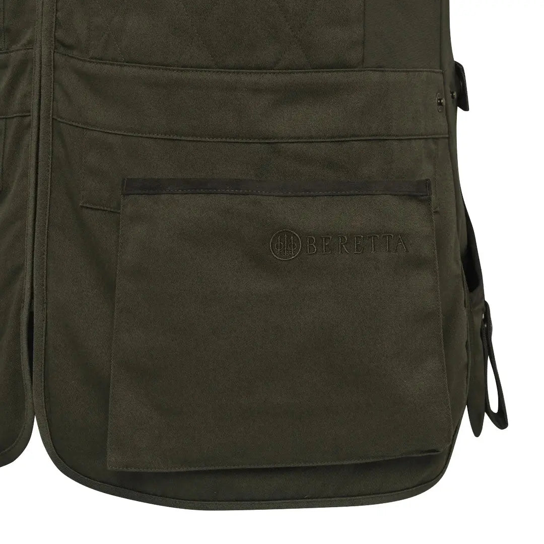 Olive green Beretta Teal Sporting EVO Vest with pockets for outdoor adventures