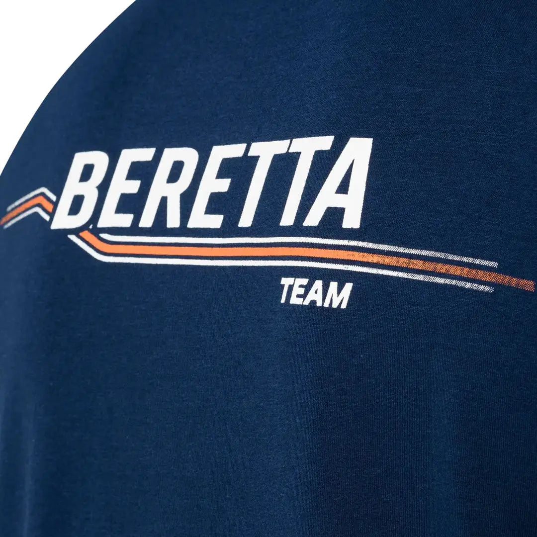 Dark blue Beretta Team Short Sleeve T-Shirt for stylish outdoor adventures