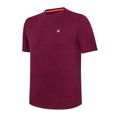Beretta Team Short Sleeve T-Shirt in maroon with white logo