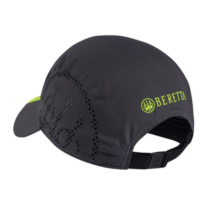 Beretta Tech Cap black with neon green logo perforated ventilation hunting gear