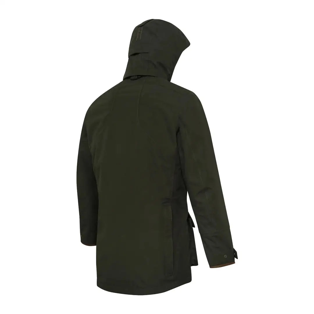 Olive green hooded Beretta Tempesta Jacket perfect for hunting and country clothing