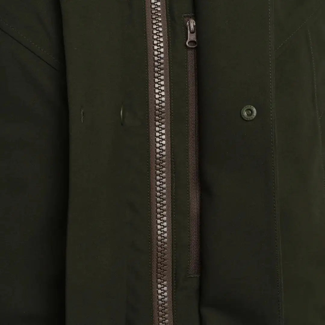 Dark green Beretta Tempesta Jacket with zipper and button for country clothing and hunting