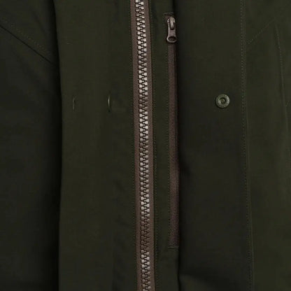 Dark green Beretta Tempesta Jacket with zipper and button for country clothing and hunting