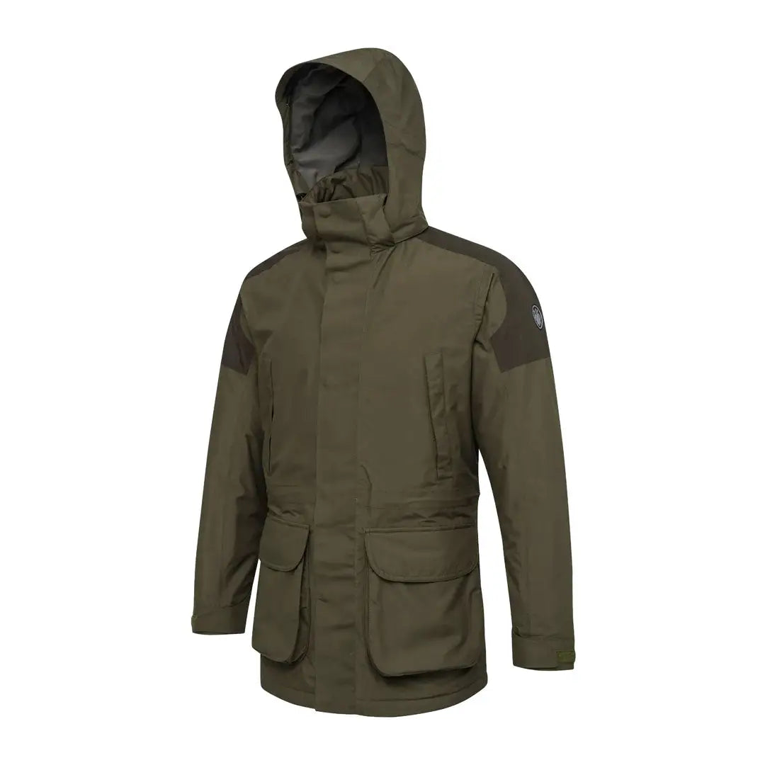 Olive green tri-active evo jacket hooded parka from Beretta Tri-Active EVO Country Clothing