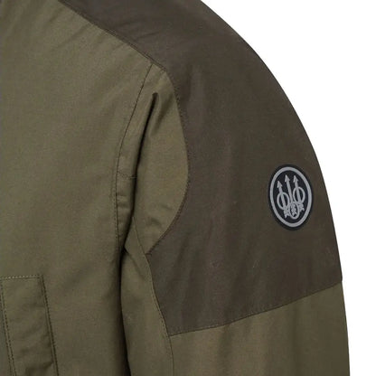 Olive green jacket sleeve from Beretta Tri-Active EVO Jacket, perfect country clothing