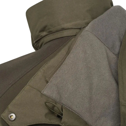 Olive green jacket collar on Beretta Tri-Active EVO Jacket perfect for country clothing