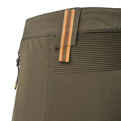 Olive green Beretta Vertikal Light Pants with striped belt loop for country hunting style