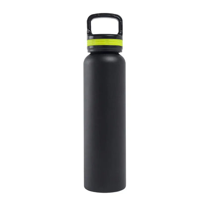 Black Beretta Water Bottle 24oz with handle for easy carry and hydration