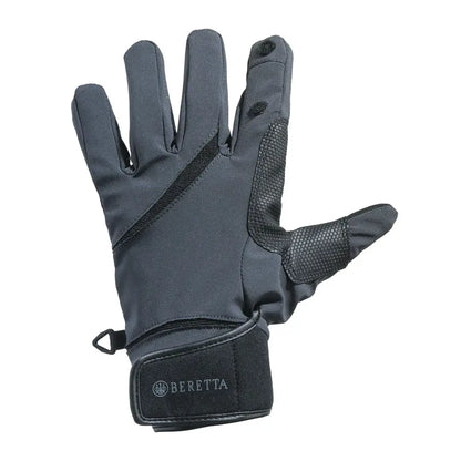 Gray Beretta Wind Pro Shooting Gloves with special grip on the index finger