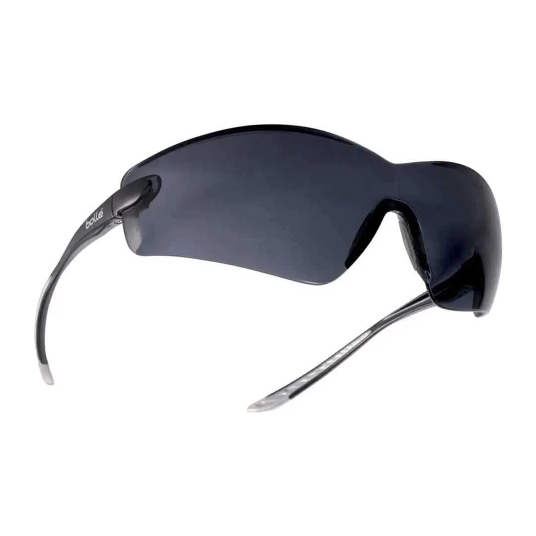 Dark gray Bolle Cobra wraparound sunglasses perfect for country clothing, hunting, and outdoors