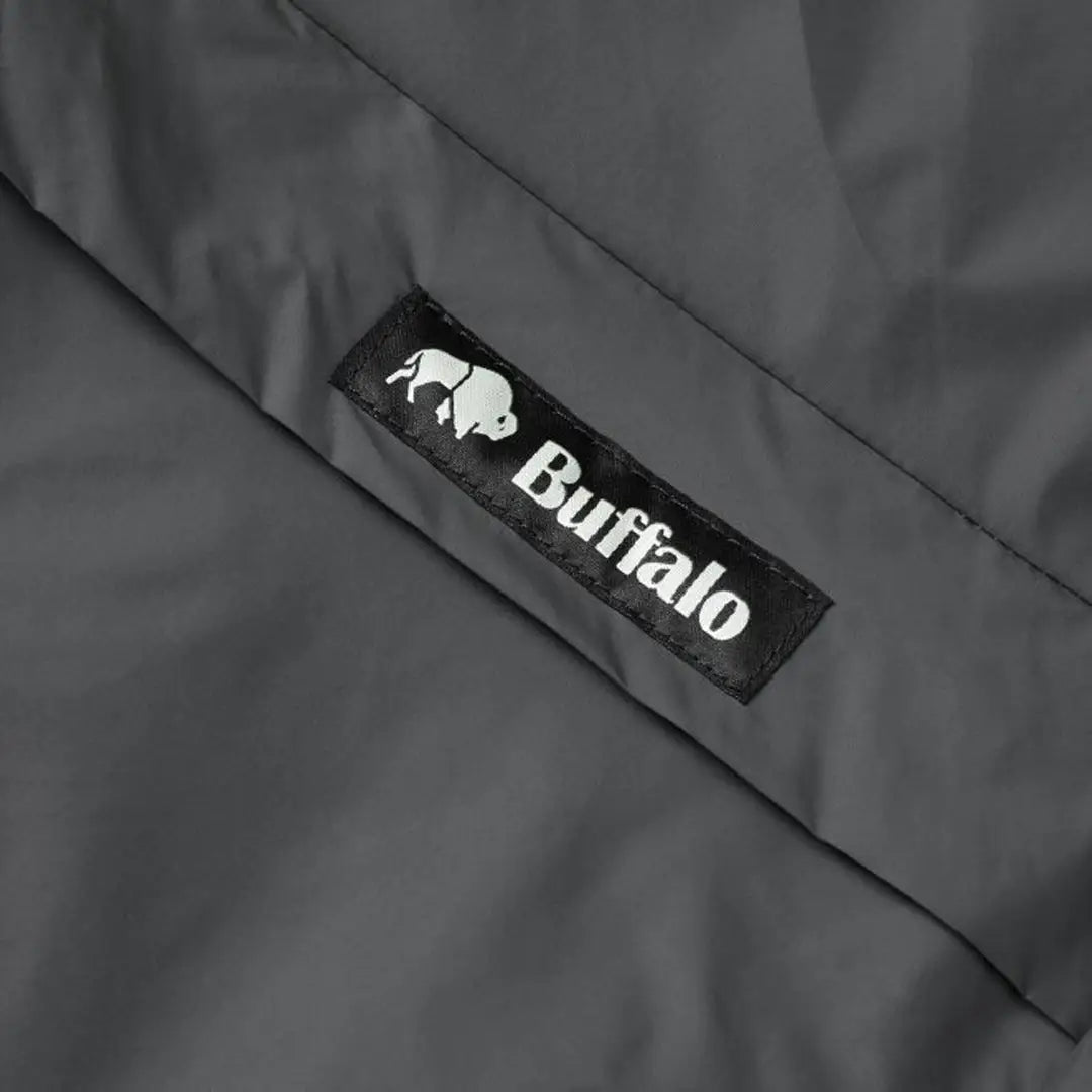 Buffalo logo patch on a dark fabric, highlighting the Buffalo Mountain Shirt