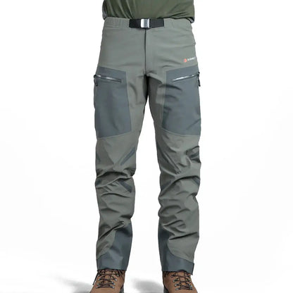 Gray outdoor waterproof pants ideal for hunting and country clothing adventures