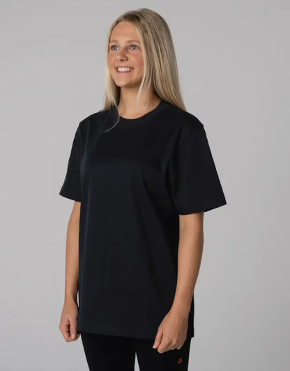 Bushbuck Classic Cotton Tee: black oversized short-sleeve shirt