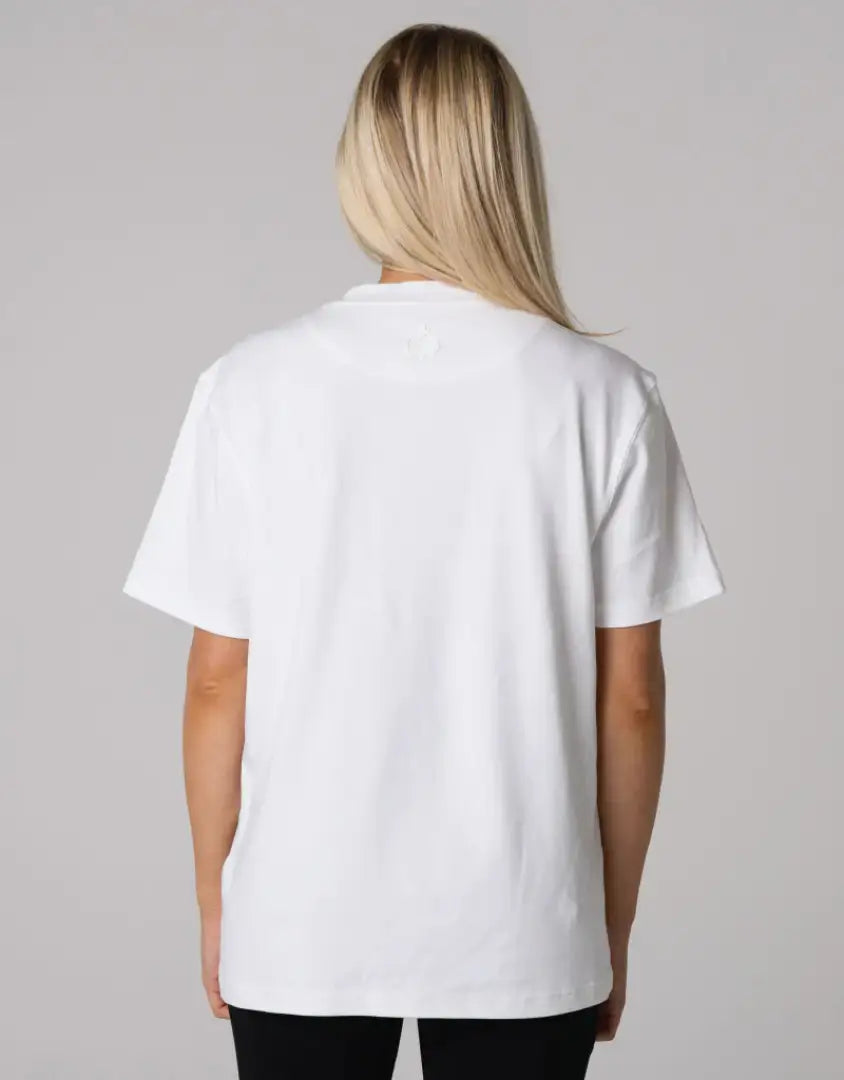 White Bushbuck Classic Cotton Tee, oversized short-sleeve shirt
