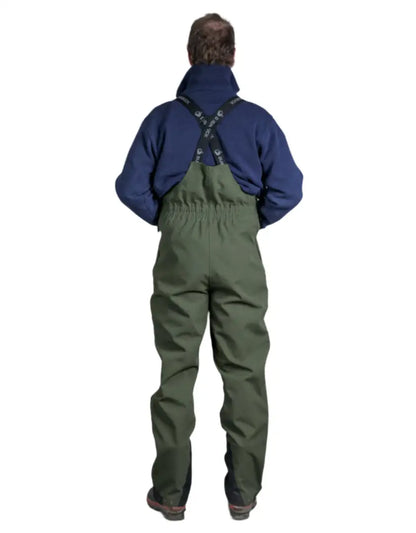 Green waterproof bib overalls from Bushbuck Defender for ultimate defender bib protection