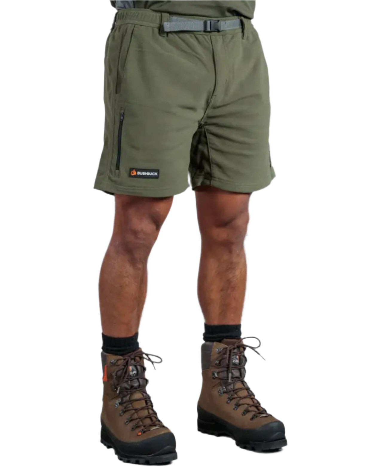 Olive green Bushbuck Dri-Seat Shorts perfect for hunting and country clothing adventures
