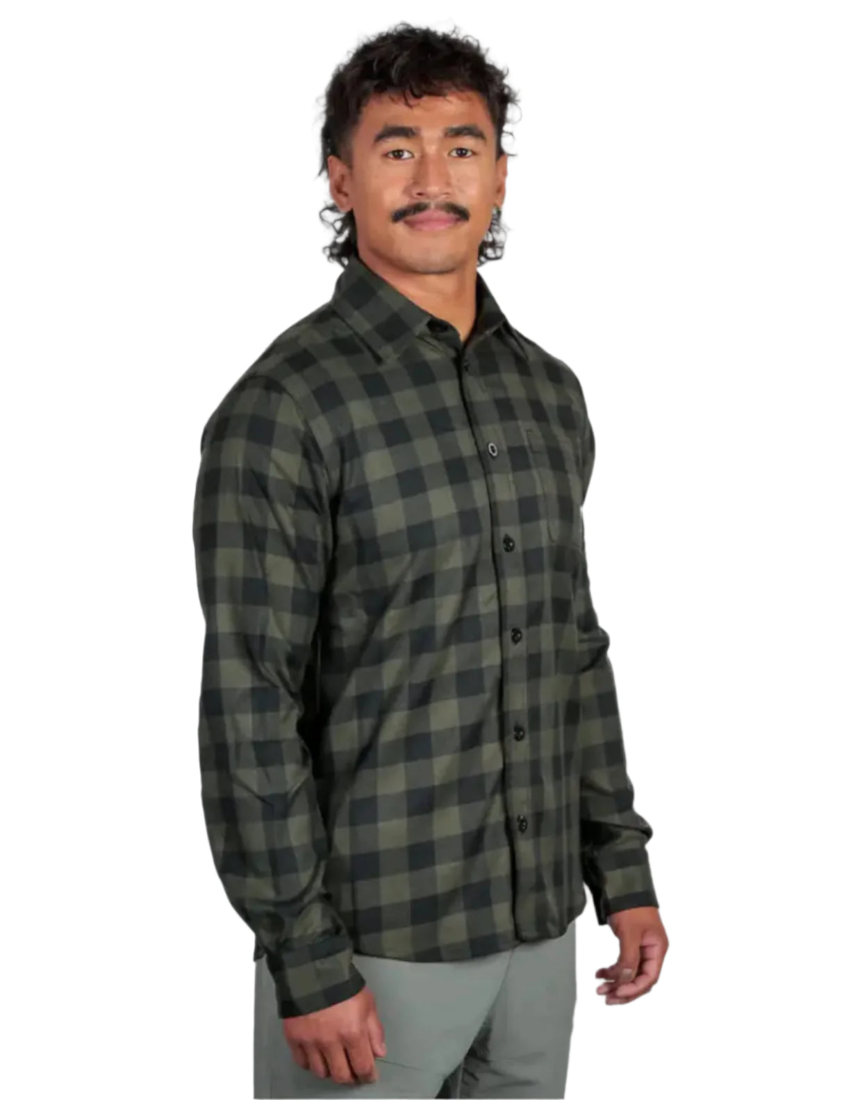 Plaid button-down shirt from Bushbuck Flannel Shirt collection, perfect flannel shirt style