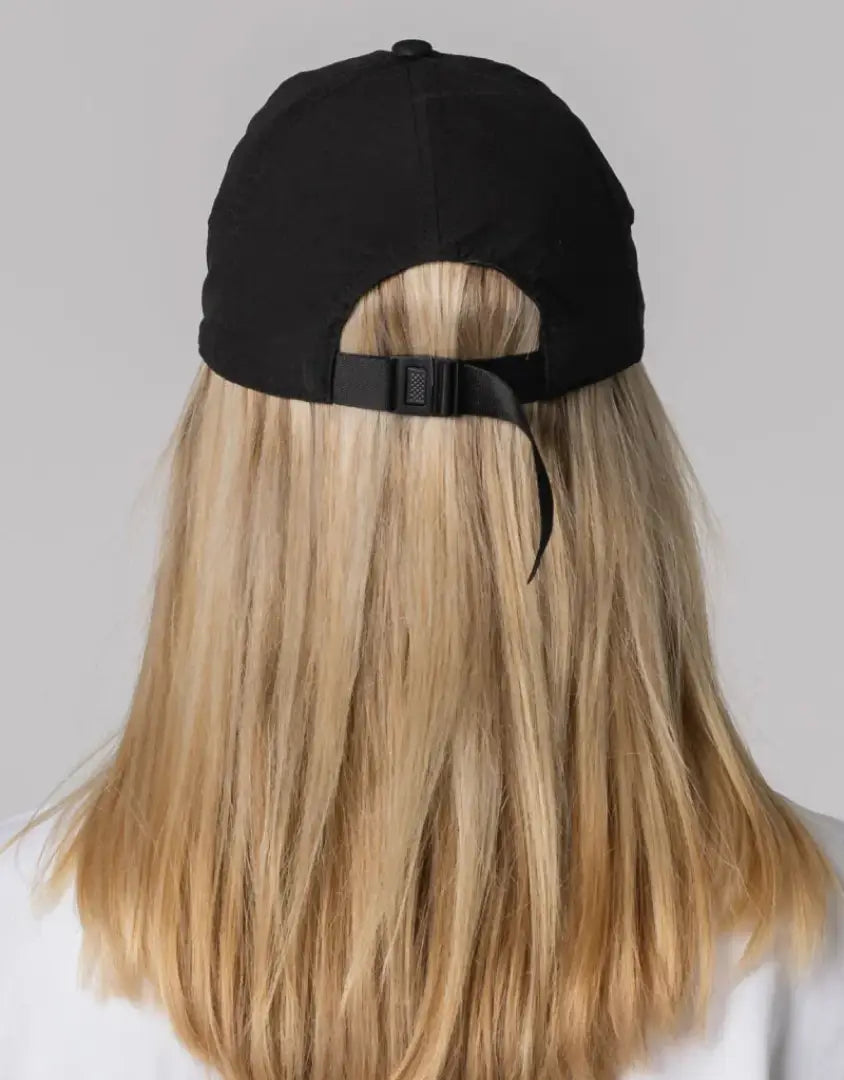 Bushbuck FoldIt Quick Dry Cap: black adjustable baseball hat