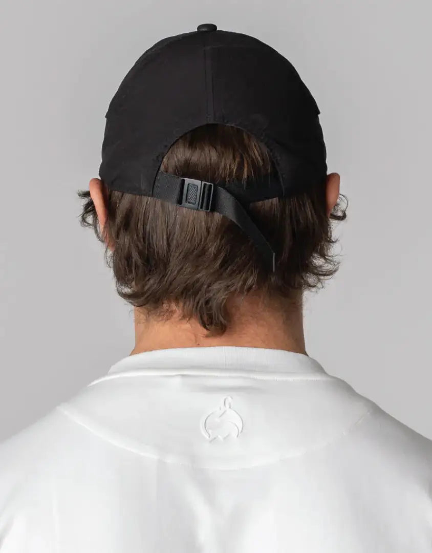 Bushbuck FoldIt Quick Dry Cap: black adjustable baseball hat