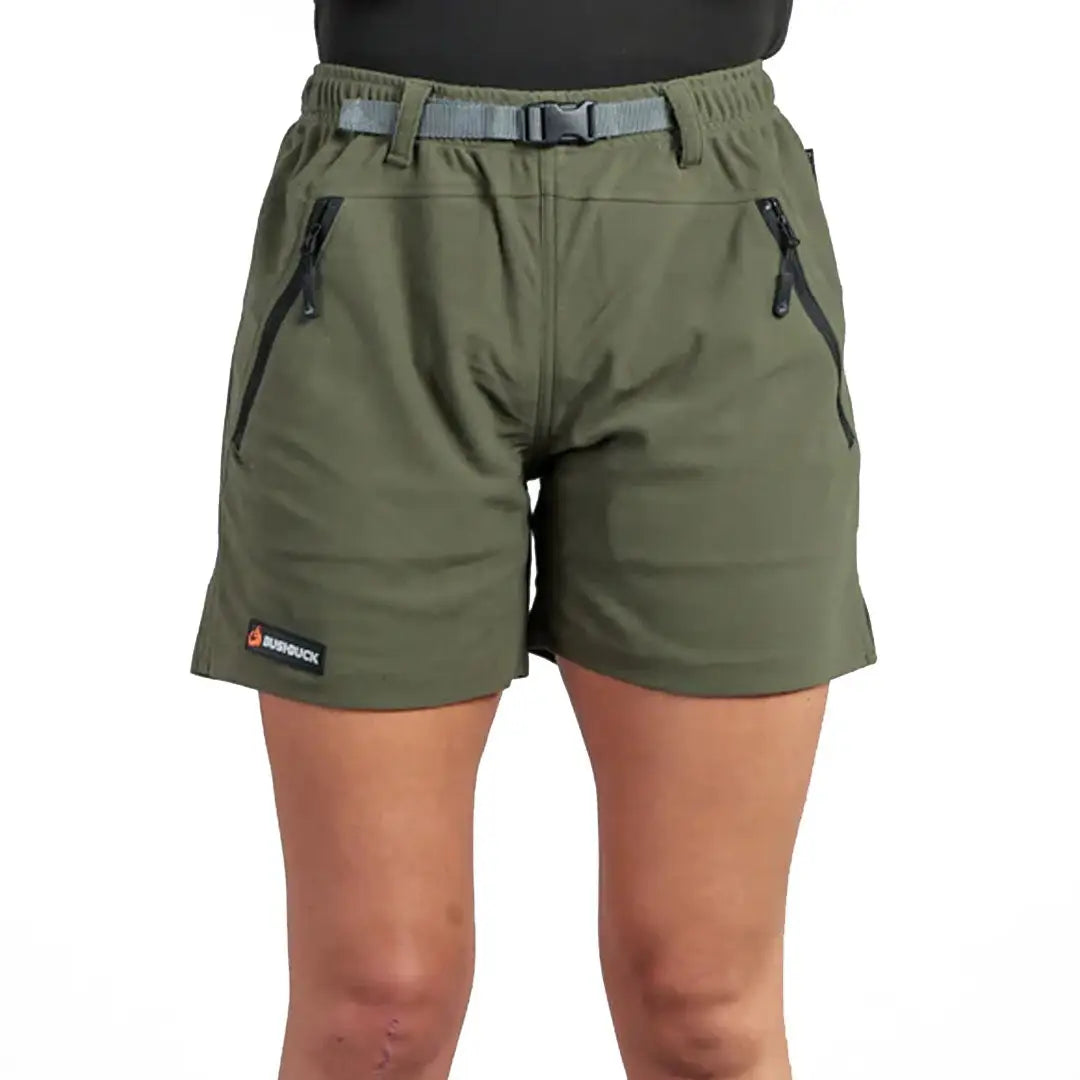 Olive green Bushbuck Trek 2.0 Shorts perfect for country clothing and outdoor adventures