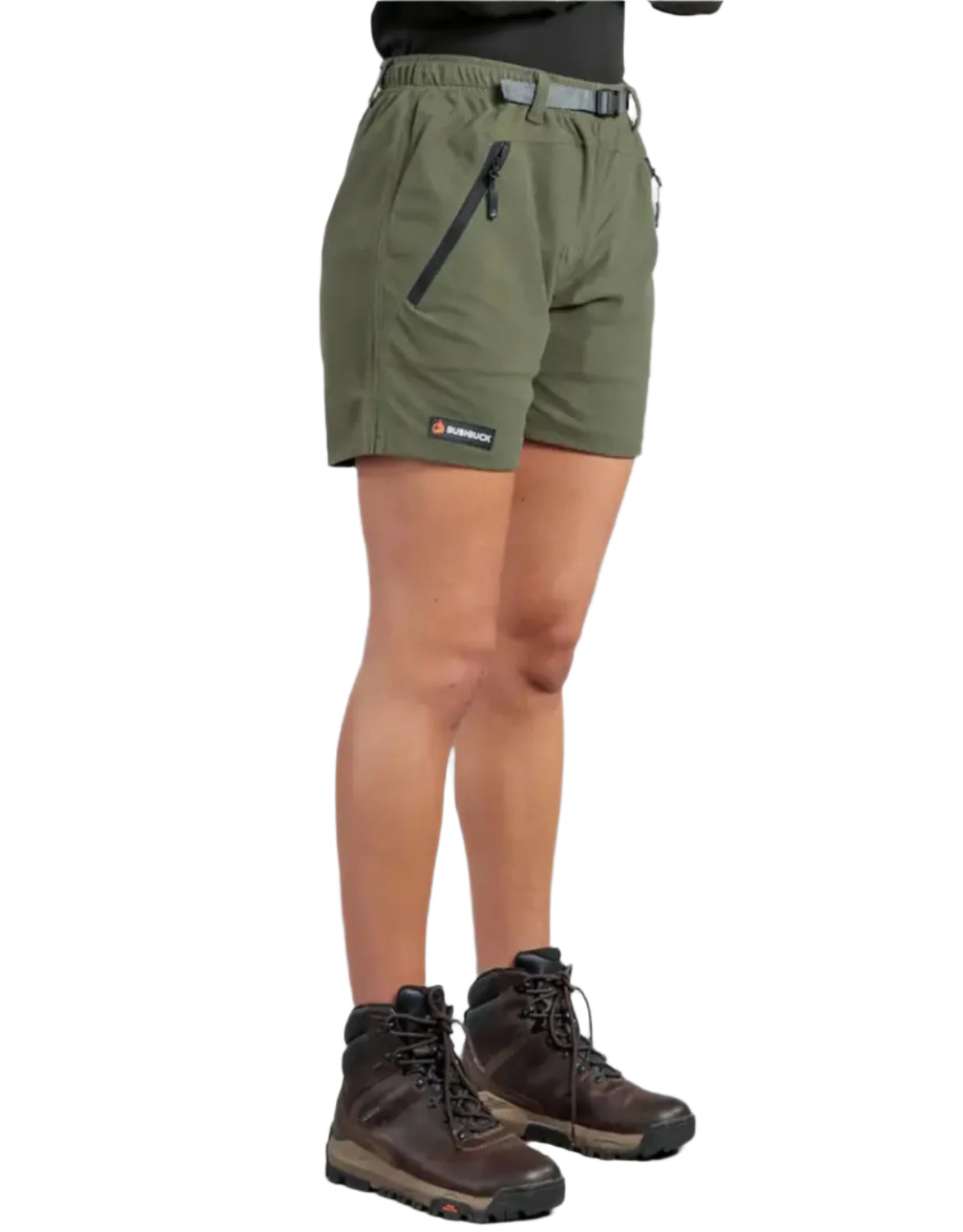Olive green hunting shorts from Bushbuck Trek 2.0 for outdoors and country clothing