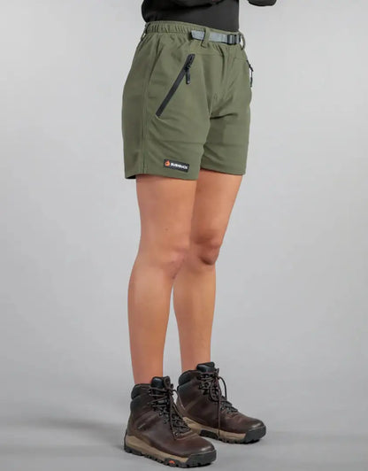 Olive green hunting shorts from Bushbuck Trek 2.0 for outdoors and country clothing