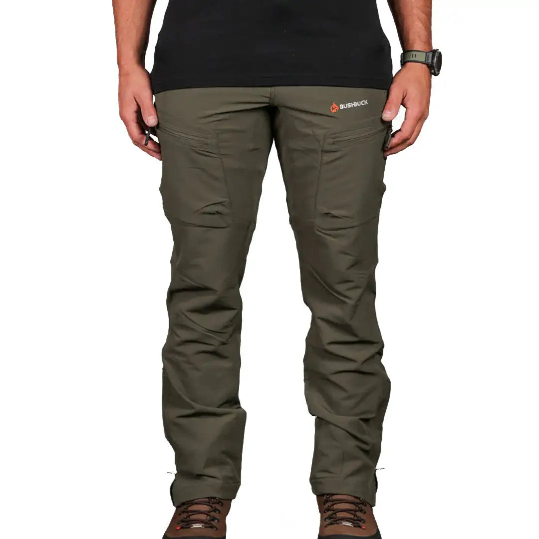 Olive green Bushbuck Venture Pants 2.0 for outdoor country clothing and hunting trips
