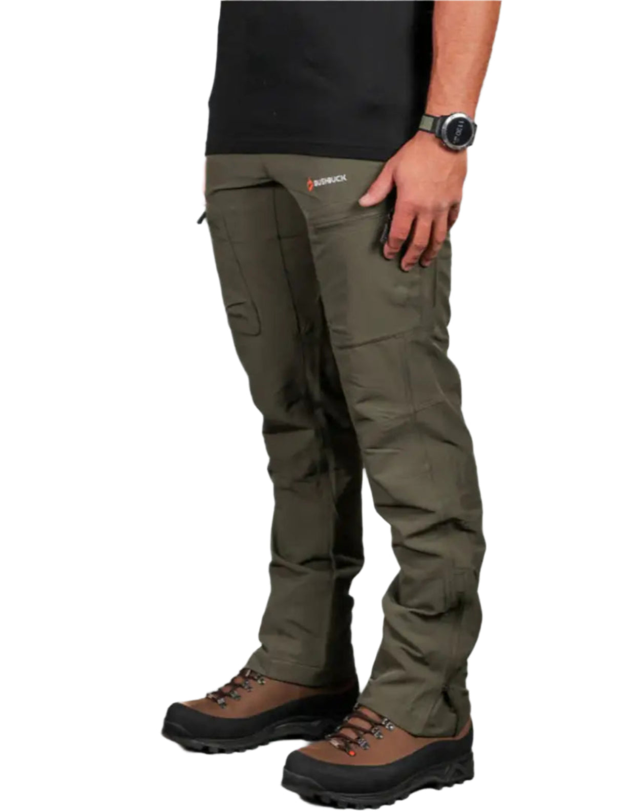 Olive green Bushbuck Venture Pants 2.0 perfect for your hiking adventures