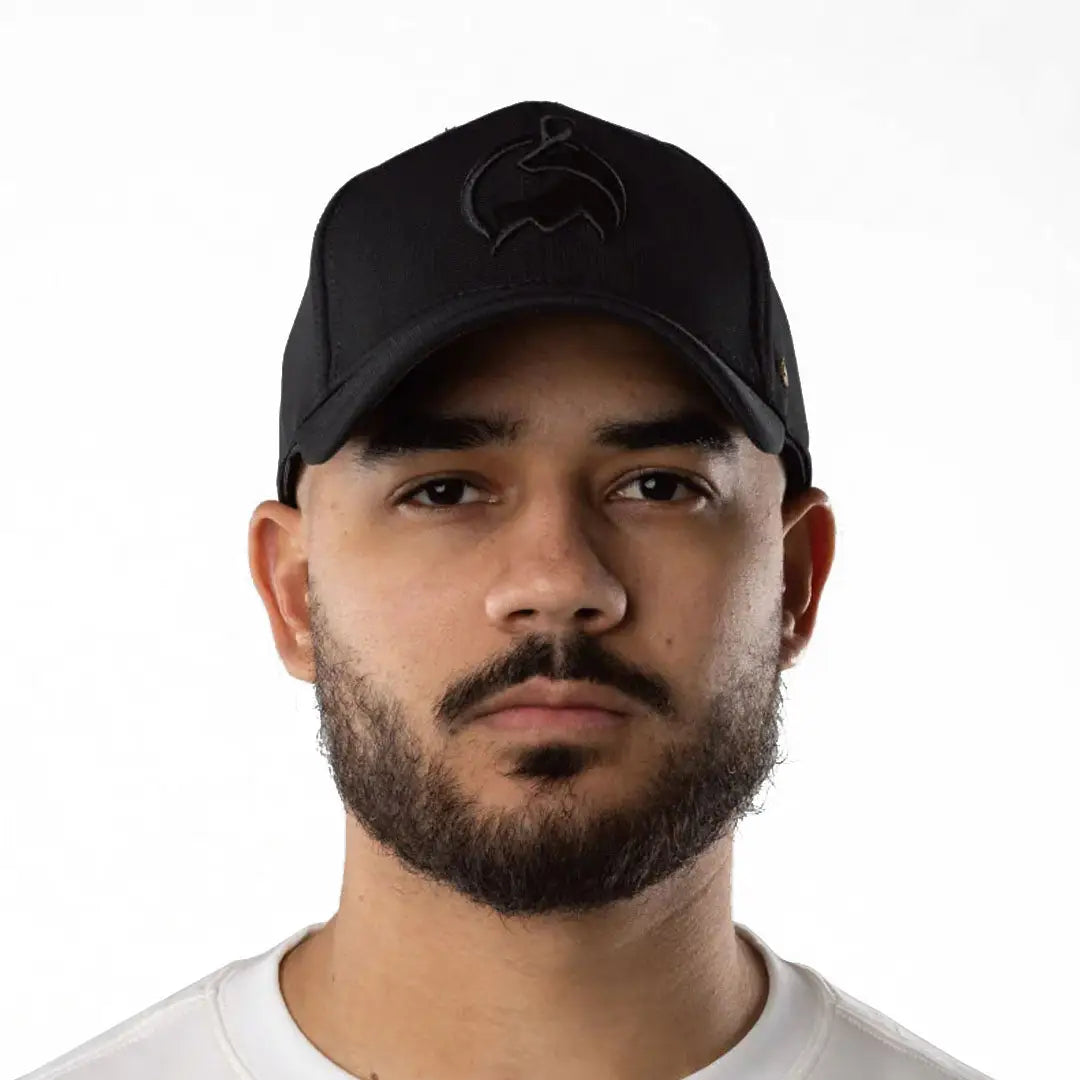 Black Bushbuck snapback cap in cotton for hunting outdoors