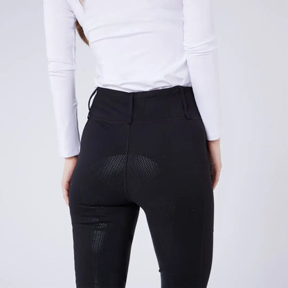 Black women’s riding breeches with silicone grip from Cameo All Season Tights for hunting