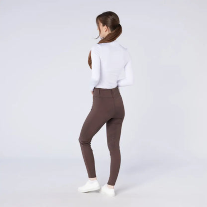 Women’s brown high-waisted skinny pants from Cameo All Season Tights, perfect for country clothing and hunting