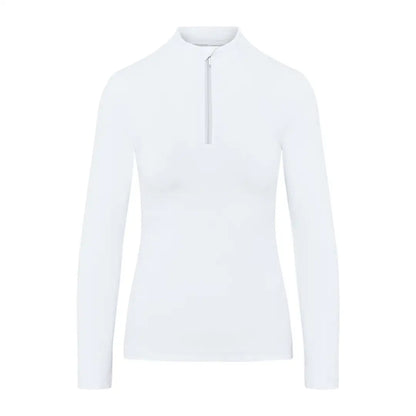 White long-sleeved zip-up shirt from Cameo Core Collection country clothing for hunting