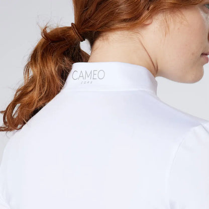 White high-necked shirt from Cameo Core Collection, perfect for country clothing and hunting