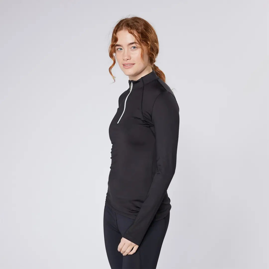 Black long-sleeved athletic top from Cameo Core Collection for country clothing and hunting