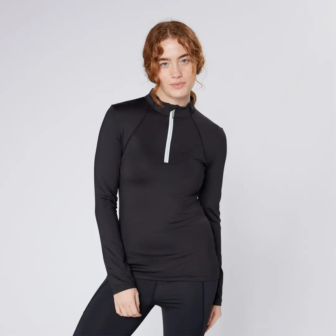 Woman in black athletic top from Cameo Core Collection for country clothing and hunting