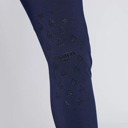 Navy Leggings with Triangle Pattern from Cameo Core Collection Tights