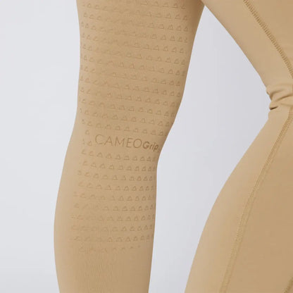 Tan leggings with grip pattern from Cameo Core Collection Tights for better grip