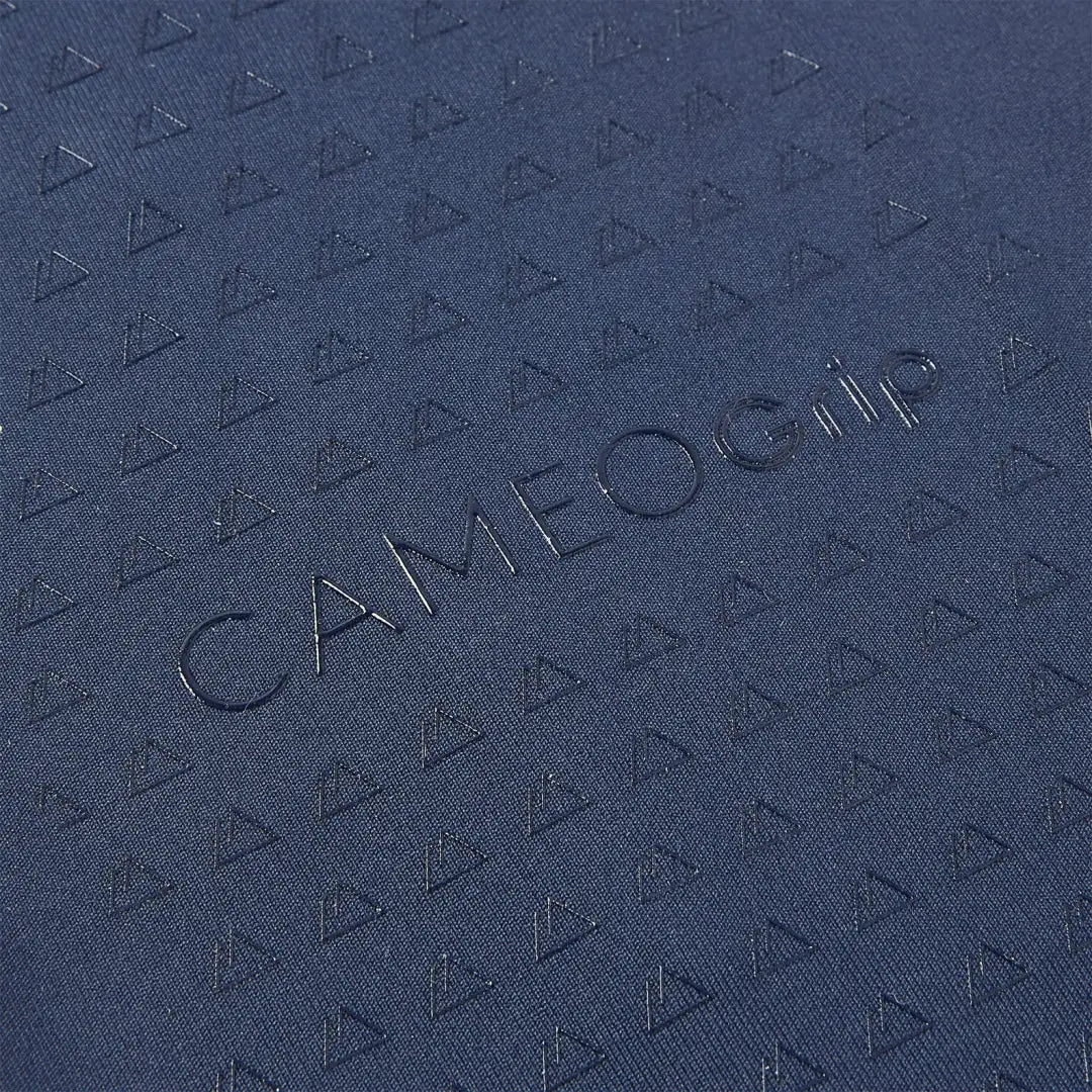 Textured blue Cameo Core Collection Tights with raised triangles and CameoGrip logo