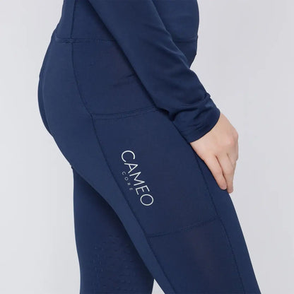 Navy navy athletic leggings with pockets from Cameo Core Collection Tights
