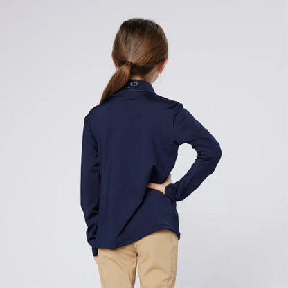 Navy long-sleeved junior core baselayer from Cameo Junior Core Baselayer collection