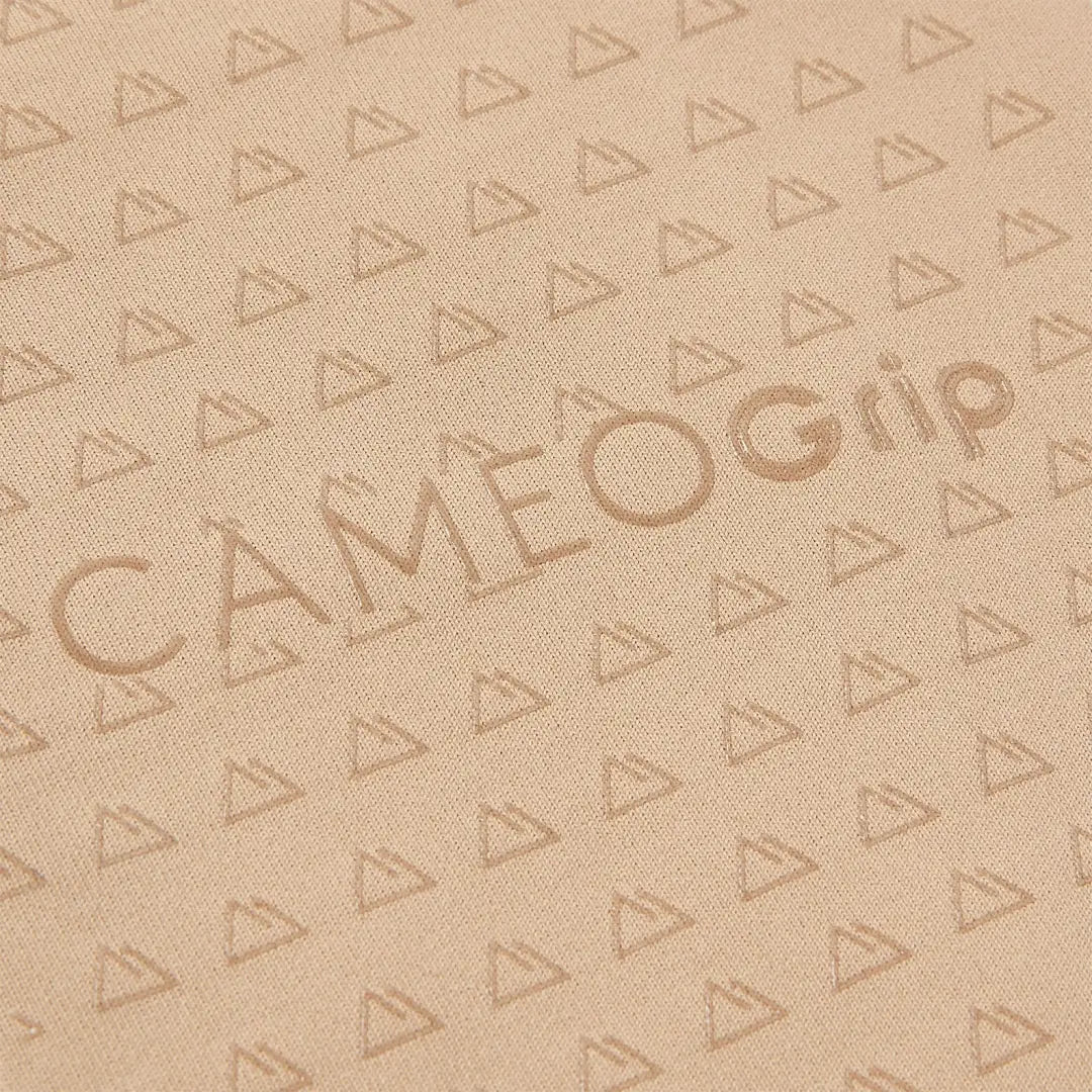 Cameo Junior Core tights with textured beige surface and repeating triangle pattern