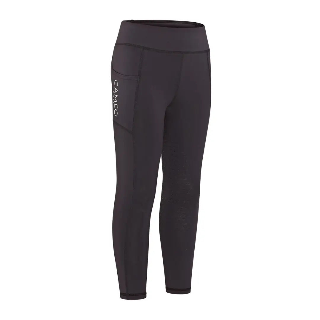 Dark athletic leggings from Cameo Junior Core Tights for country clothing and outdoors sport lovers